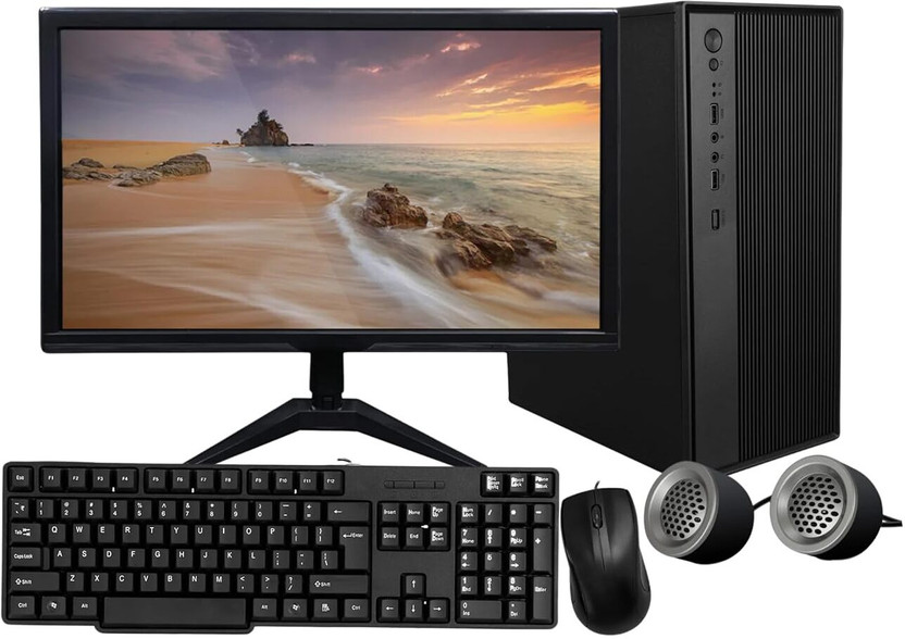 TECNICO Professional & Lifestyle Series Core i3 (8 GB DDR3/128 GB SSD/Windows 11 Home/1 GB NO/19.5 Inch Screen/Elite i3 2nd Basic Desktop PC)(Black, 35 cm x 26 cm x 16 cm, 7.5 kg)