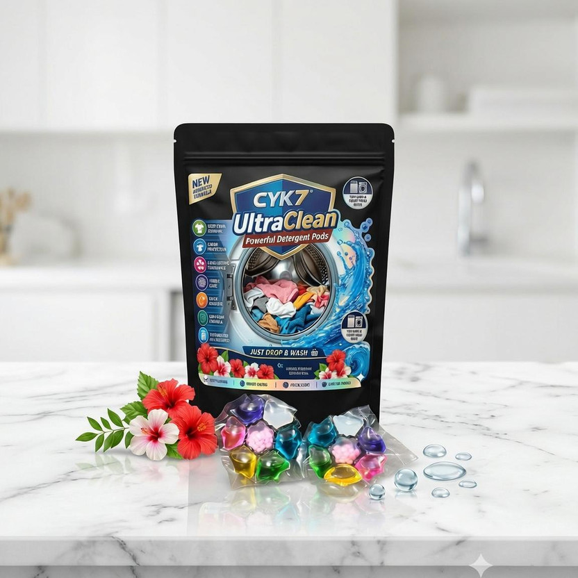 CYK7 CYK7 7-in-1 (10 gram) Colorful Liquid Laundry Detergent Pods with Fresh Fragrance Lily Detergent Pod(30 Pods) - Flipkart Deal