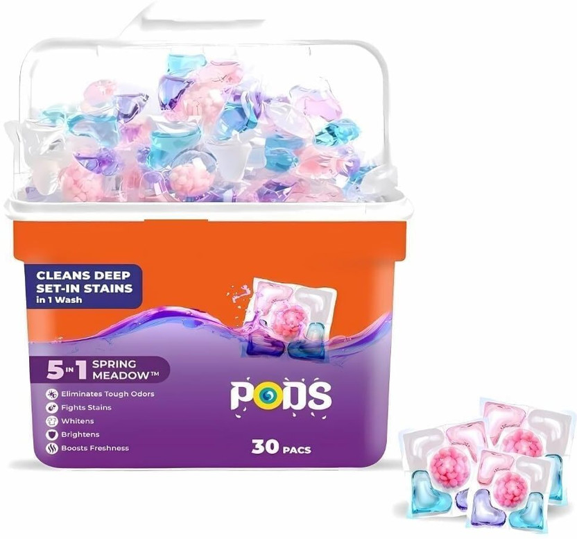 GODIBA 5 IN 1 LUNDRY PODS None Detergent Pod(30 Pods)