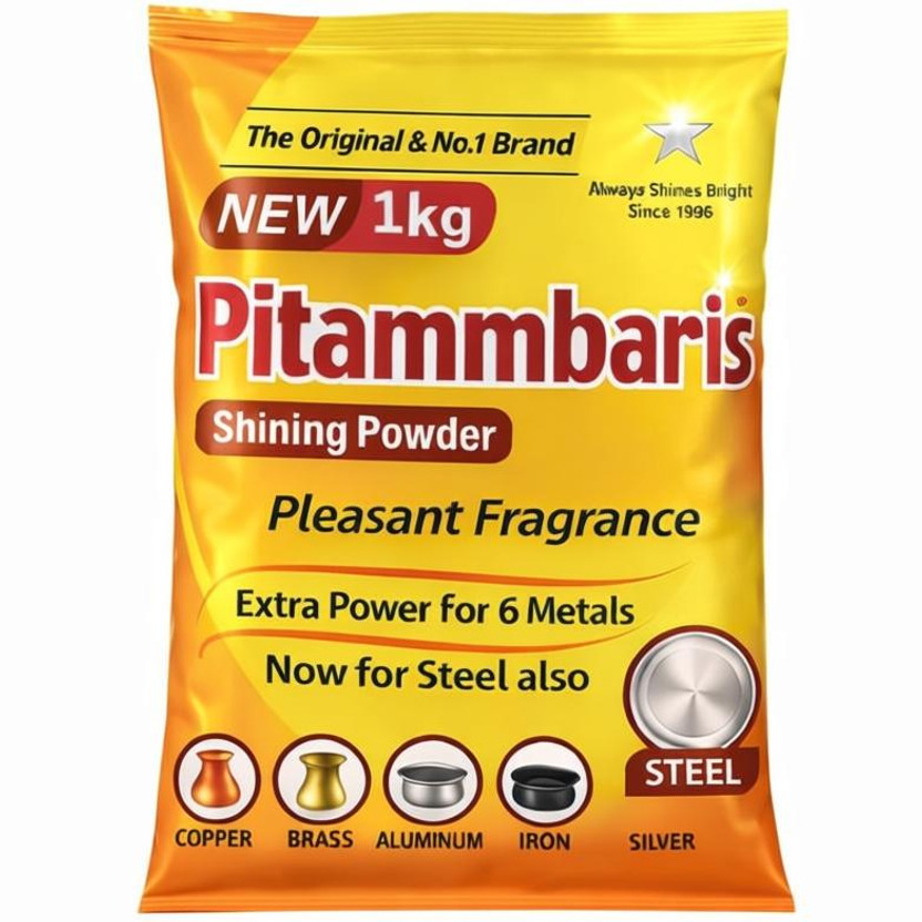 orix orix pitambari powder 1kg for clean and shine all type of metal product Sandalwood Detergent Pod - Flipkart Deal