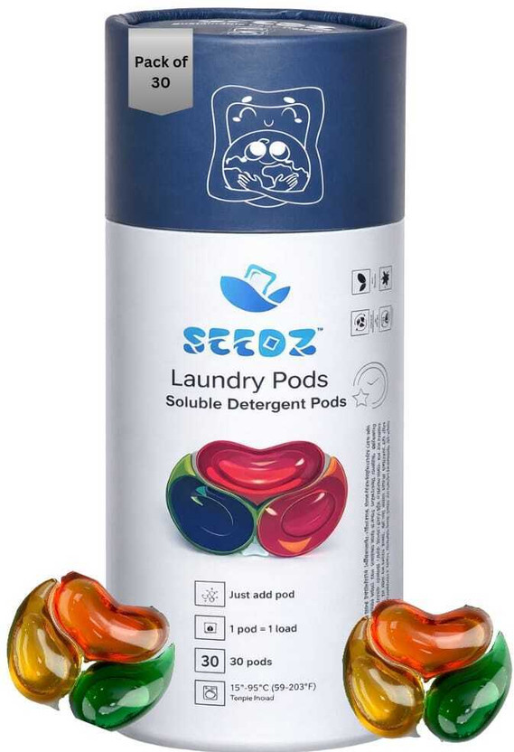 Seedz Soluble Detergent Pods Regular Detergent Pod(30 Pods)