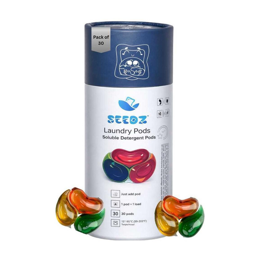 Seedz Seedz Soluble Detergent Pods Regular Detergent Pod(30 Pods) - Flipkart Deal