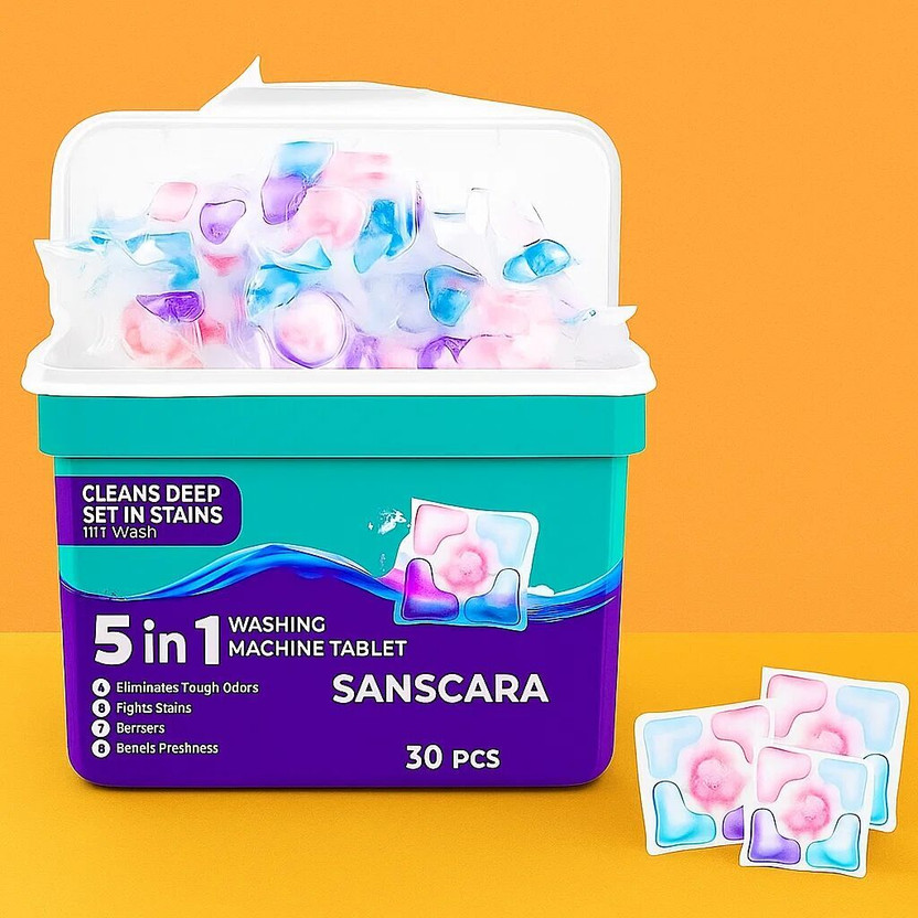CANBITZ 5 In 1 Washing Machine Pods None Detergent Pod(30 Pods)