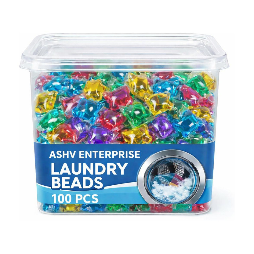 ashv Portable Laundry Detergent Gel Capsules Jasmine Detergent Pod(100 Pods)