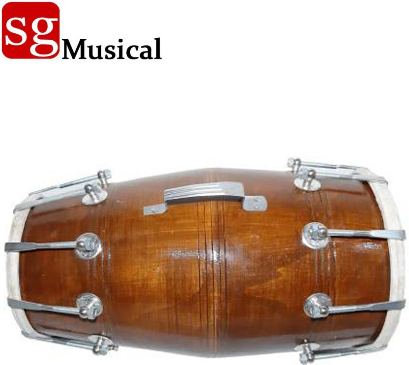 SG MUSICAL SGM-O5 Nut Bolt Classical Orange Dholak Nut & Bolts Dholki(Orange)