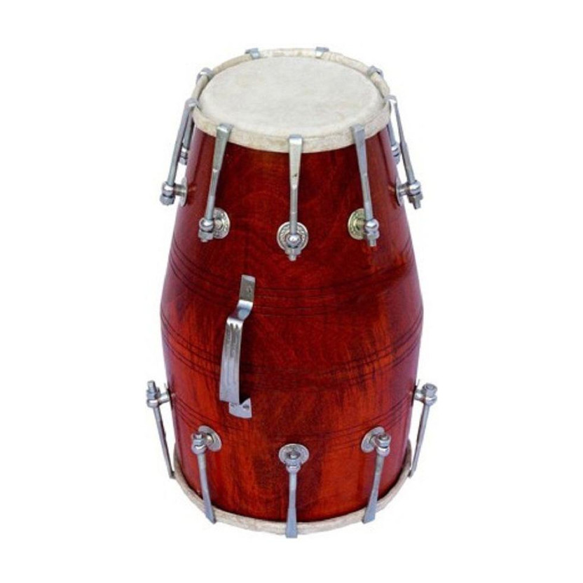 Amroha Crafts ACDH0009 Nut & Bolts Dholak(Brown)