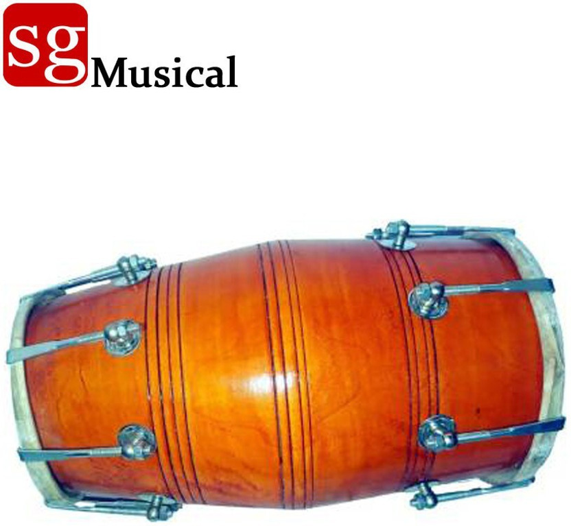 SG SG MUSICAL SGM-58 (ORANGE) Nut Bolt Classical Dholak Nut & Bolts Dholki(Orange) - Flipkart Deal