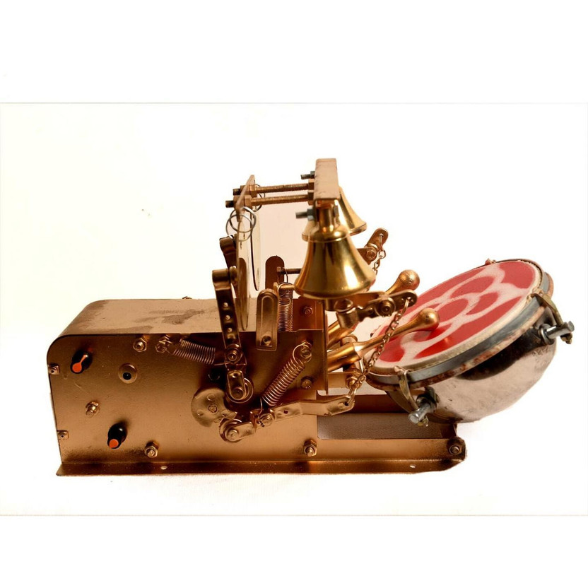 kailash enterprises Fully Automatic Electric Aarti Machine Nagara for Home Temple Satsng & PoojaRoom Nut & Bolts Dholki(Gold, Yellow)