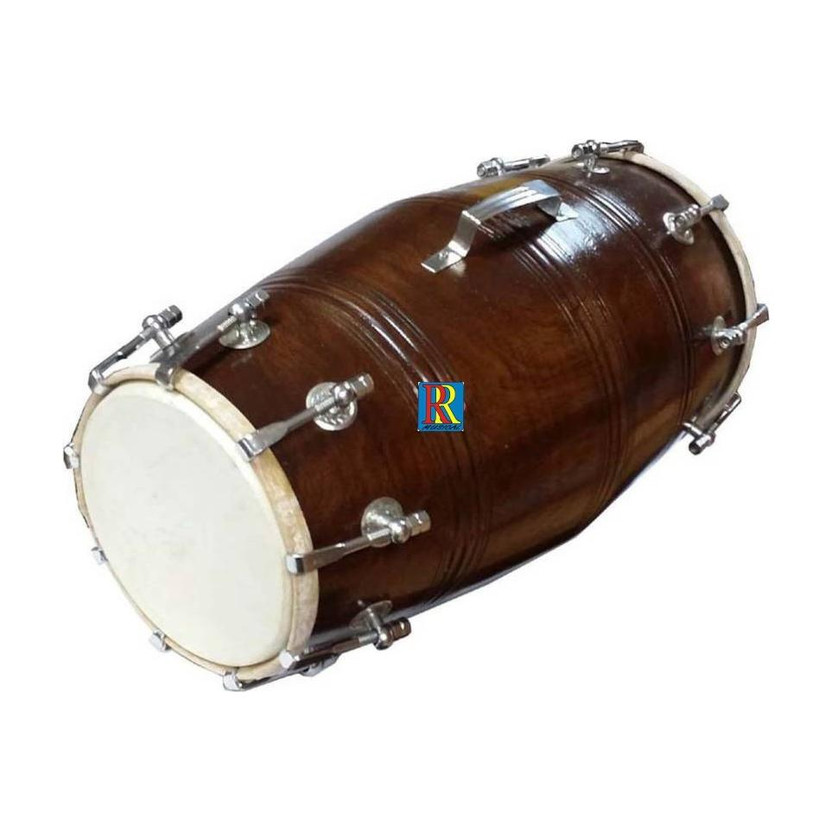RR Musical DNT0121 Nut & Bolts Dholak(Brown)