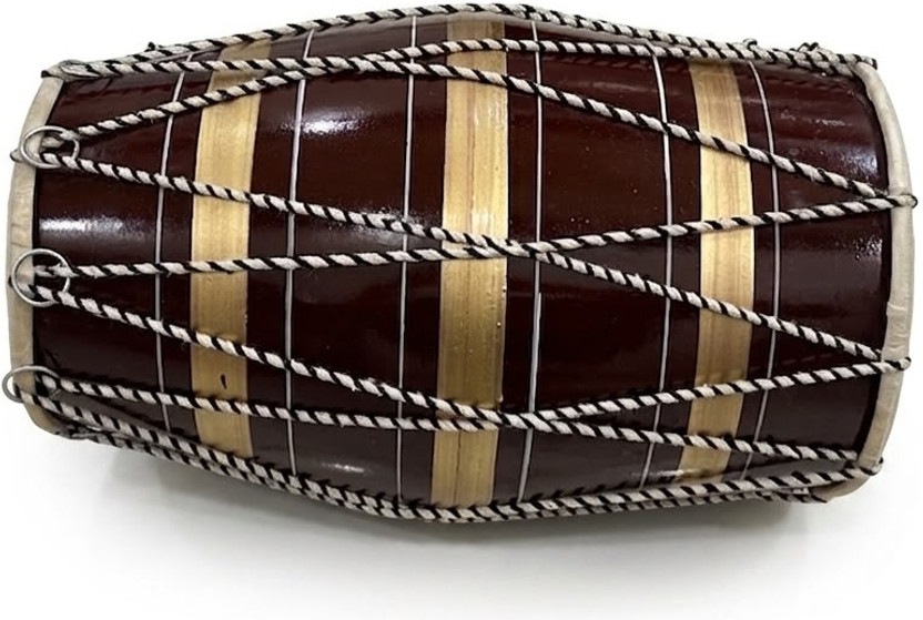 Fitnescore DHOLAK-BROWN⁹ Rope & Rings Dholak(Brown)