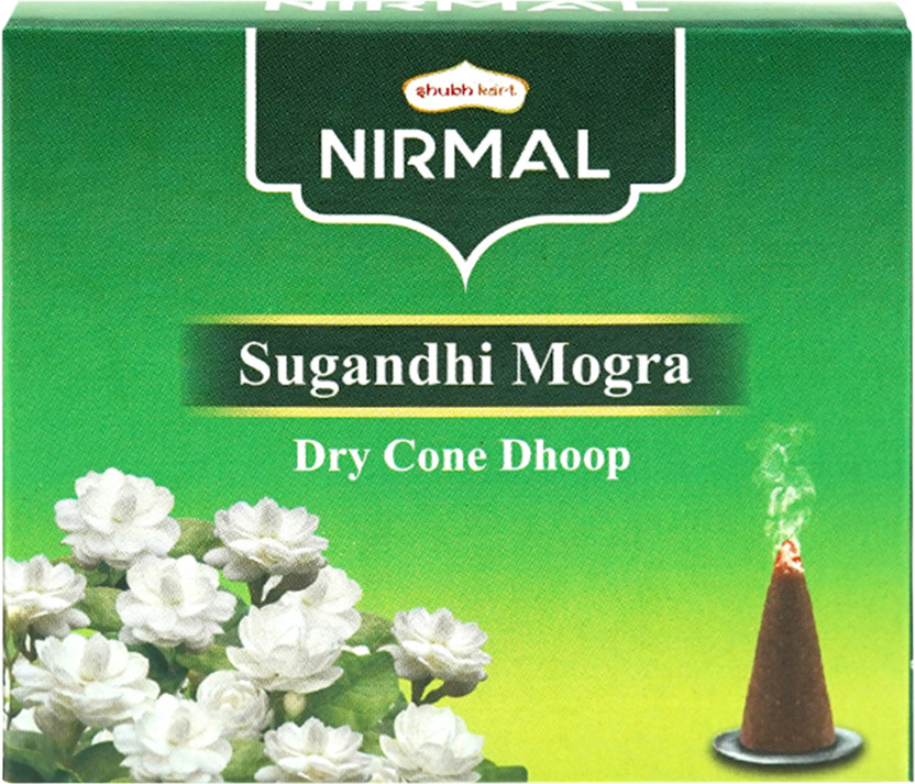 Shubhkart NIRMAL MOGRA DRY CONE DHOOP Jasmine Dhoop(Pack of 10)