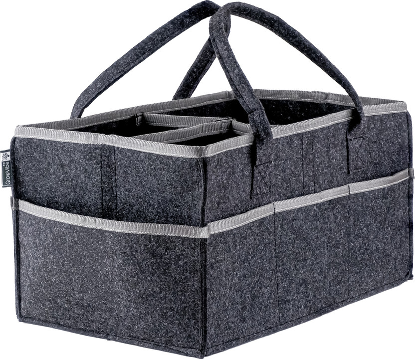 Grow Grow Vibe Baby Diaper Caddy Organizer Diaper Caddy(Grey) - Flipkart Deal
