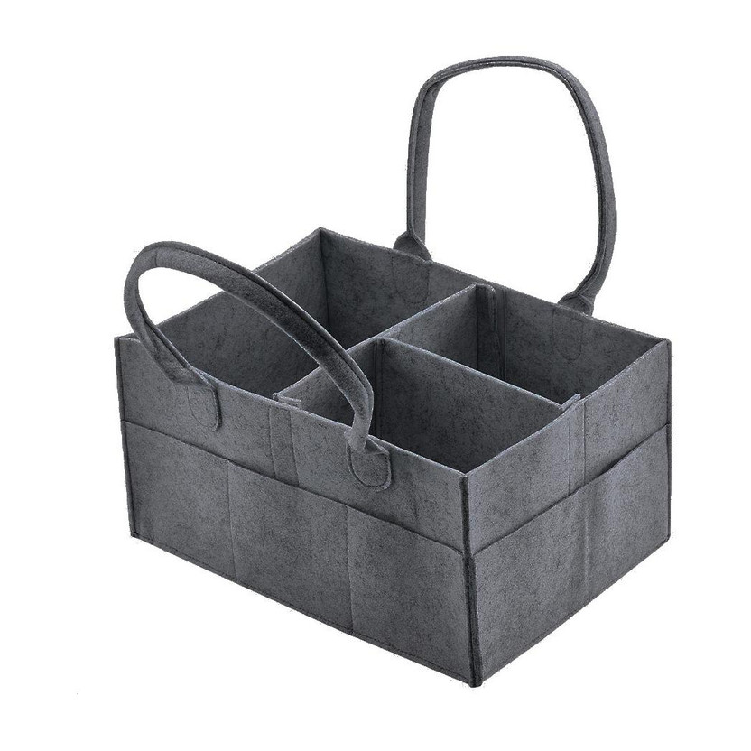 Raisa Raisa Diaper Caddy Bag Caddy Organizers, Foldable and Portable Felt Storage Basket Felt Storage Basket(Dark Grey) - Flipkart Deal