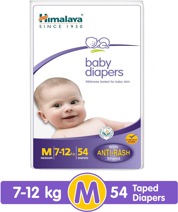 HIMALAYA Baby Diapers Medium - M(54 Pieces)
