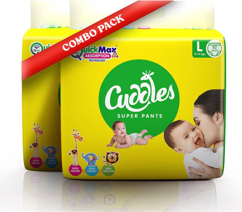 Cuddles Super Pants Combo Pack Large(62*2) L Buy 124 Cuddles