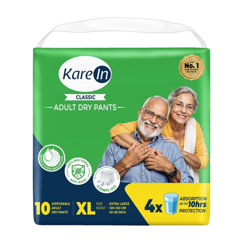 KareIn Classic Pant Style Adult Diapers - XL(10 Pieces)