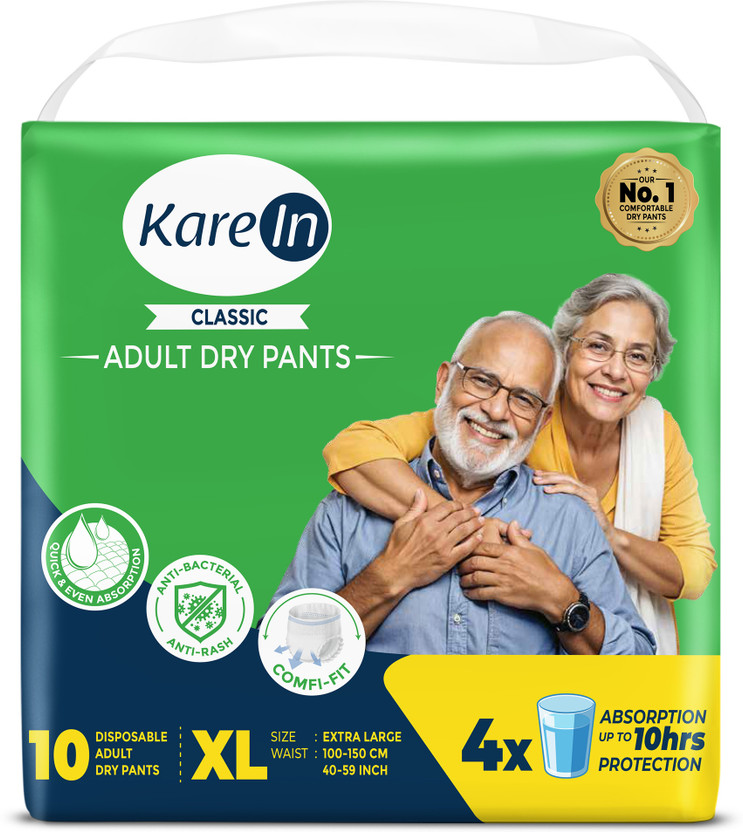 KareIn Classic Pant Style Adult Diapers - XL(10 Pieces)