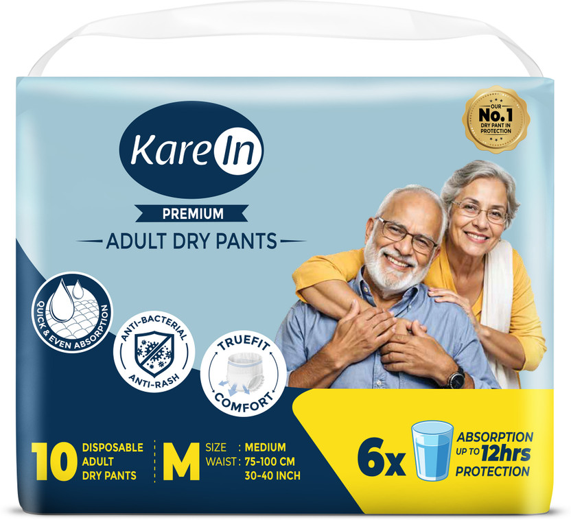 KareIn Premium Pant Style Adult Diapers - M(10 Pieces)