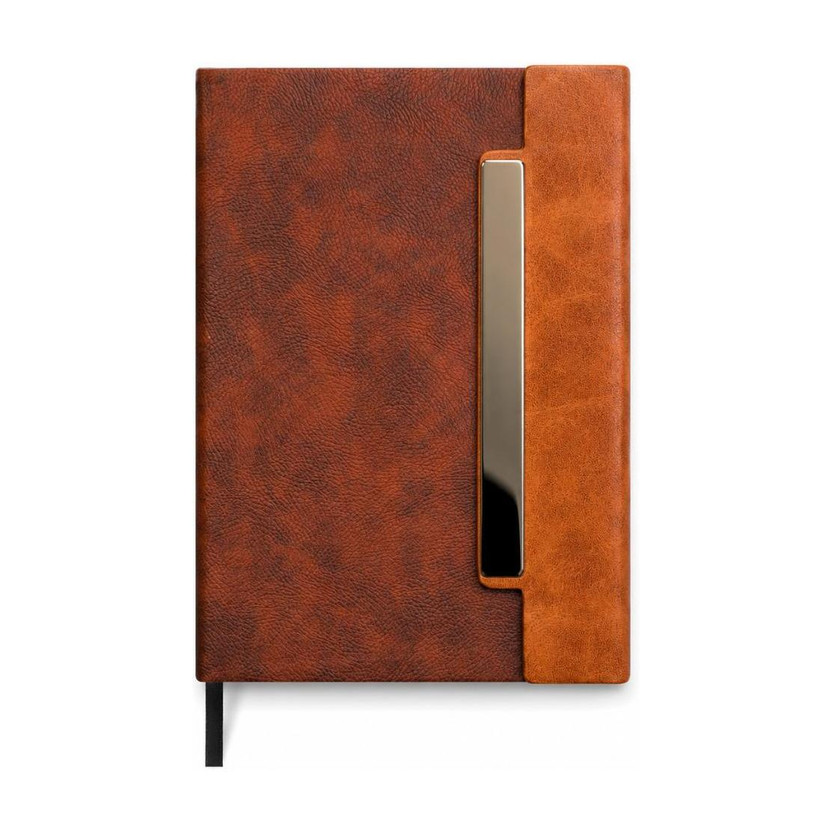 Zealitz PU Leather Notebook Diary |Office|School|Journal|Daily Planner| A5 Diary Ruled 192 Pages(Brown)