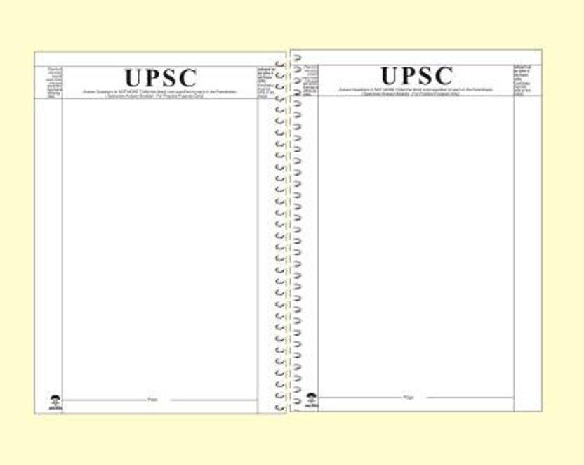 scruton upsc A4 Notebook unruled 200 Pages(White, Pack of 4)