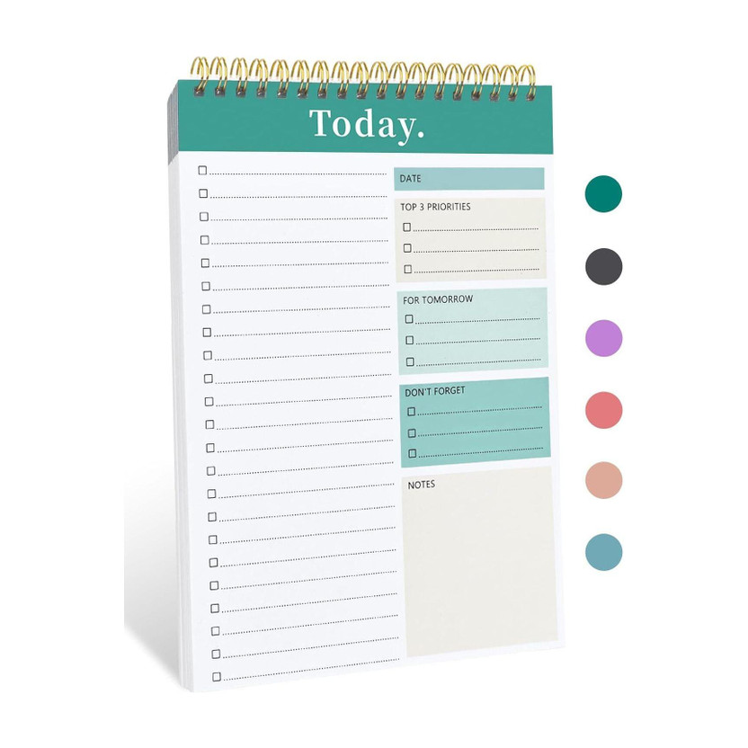 lais enterprises Daily Planner To Do List Notepad Organizer Writing Pad for Home, Office A5 Planner Ruled 50 Pages(Multicolor)