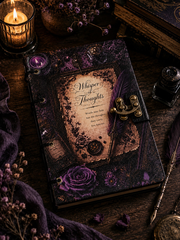Design Dimension Vintage Lock Diary Notebook Handmade Journal for Writing, Sketching & Notes A5 Notebook Unruled 200 Pages(Multicolor)