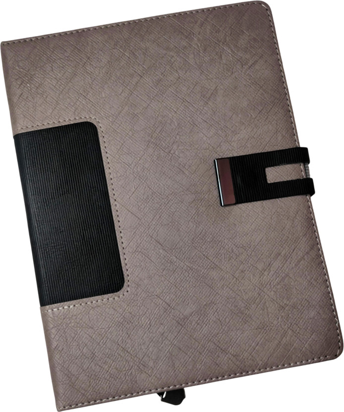 Excel PU Leather Finish Hard Bound Executive Diary Planner Sunday Half page Regular Diary 2027 with Pen Holder (Cover Design may be Different),80 GSM Ruled 365 Pages(Black)