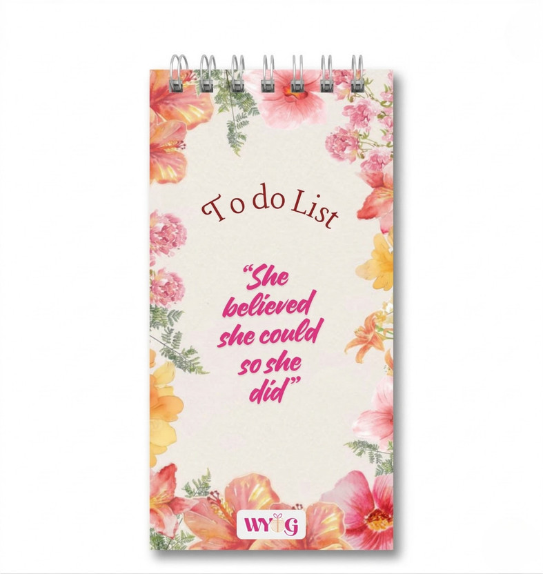 WYOG Daily Planner Assorted Planner/Organizer Spiral Dairy 144 Pages(Off-White)