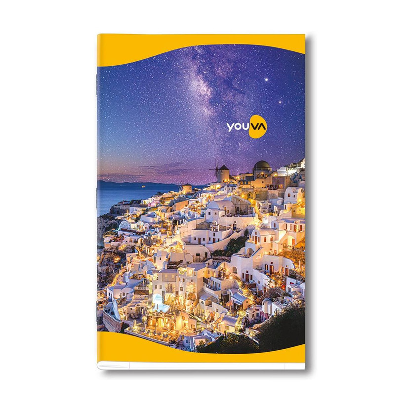 NAVNEET Youva Soft Bound Long Book 17x27 cm Regular Notebook Unruled 172 Pages(Multicolor, Pack of 6)