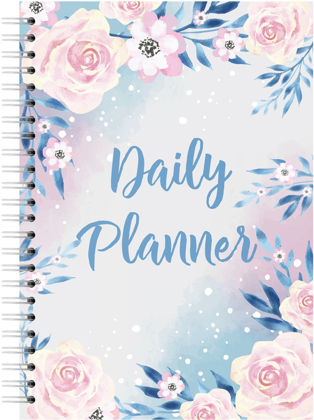 Lauret Blanc Win The Day Gratitude Journal with to Do List- A5 Size Daily Planner, 80 GSM, 160 Pages. Plan for 80 Days A5 Planner Ruled 160 Pages(Light Blue and White)