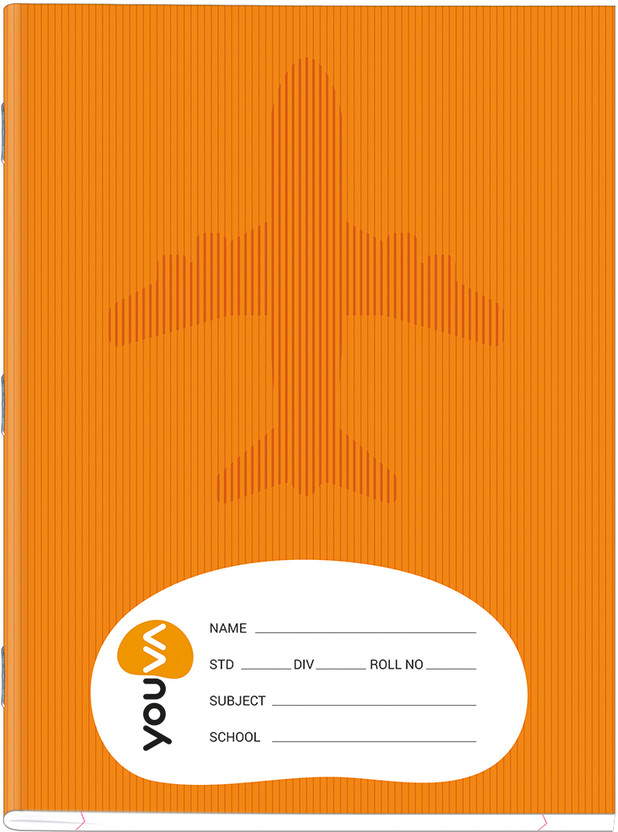 Youva Brown Soft Bound Note Book-Jumbo Size 18cm x 24cm-Single Line-120 Pages Regular Notebook Single 120 Pages(Brown)