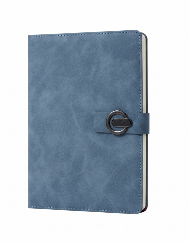 SEMANGAT Leather Cover Diary A5 Diary Ruled 200 Pages(Blue)