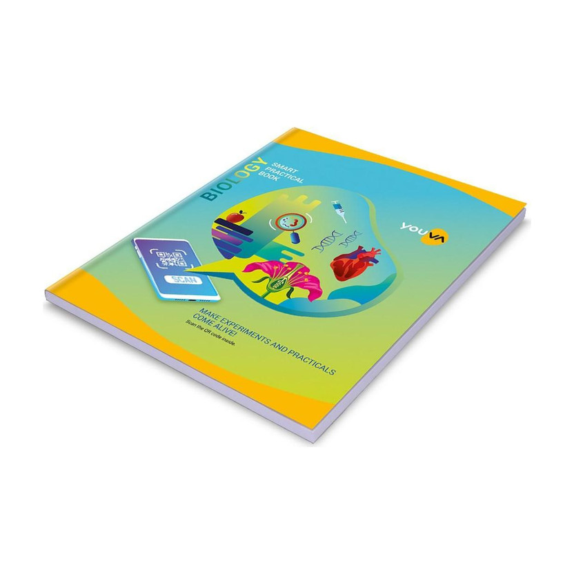NAVNEET Youva Hard Bound Biology Practical Book 21.5x26.5 cm Regular Notebook 1 Side Ruled & 1 Side Plain 176 Pages(Multicolor)