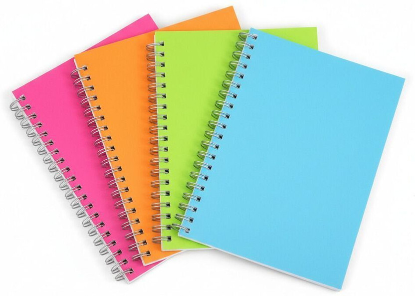 UNIQPAL Premium A4 notebook 200 page each A4 Notebook UNRULED / PLAIN 200 Pages(Multicolor, Pack of 4)