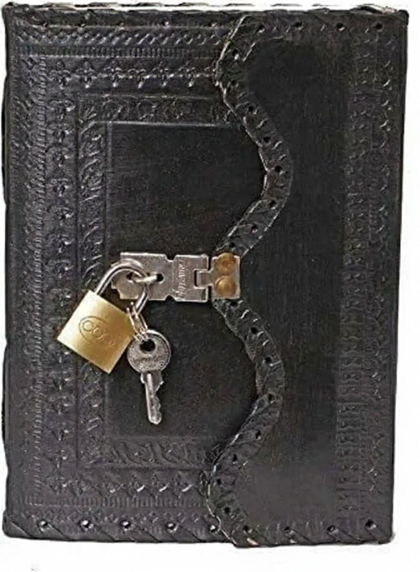 RAJASTHANI HAAT AND CRAFT handcrafted Regular Diary unruled 240 Pages(Black)