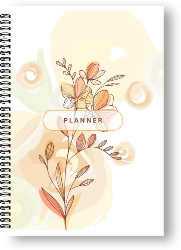 SKILLSET Undated Planner 192 Pages | To Do List Academic Work Organizer A5 Planner 192 192 Pages(Vibrant Yellow)