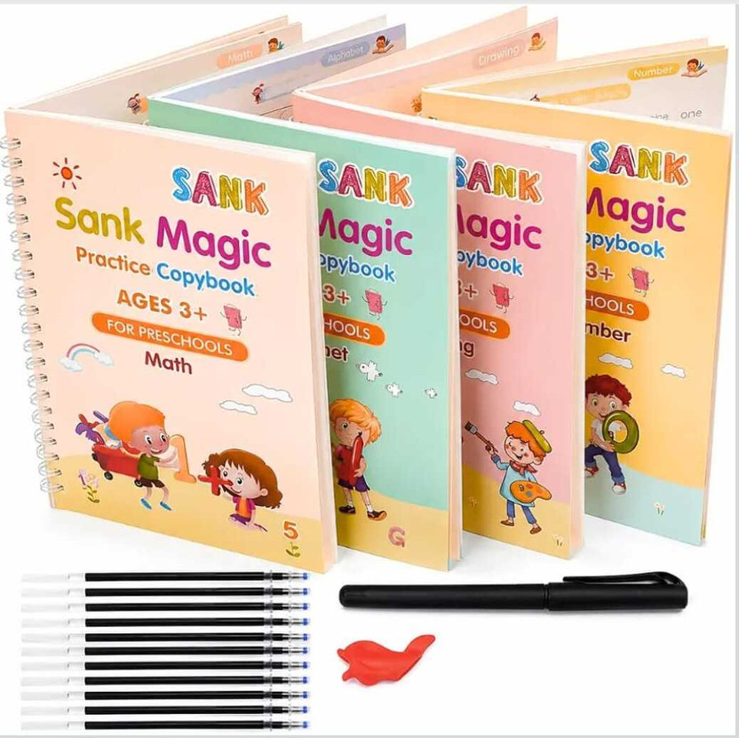 SANK Magic Practice Copybook for Kids Handwriting Practice Tracing book