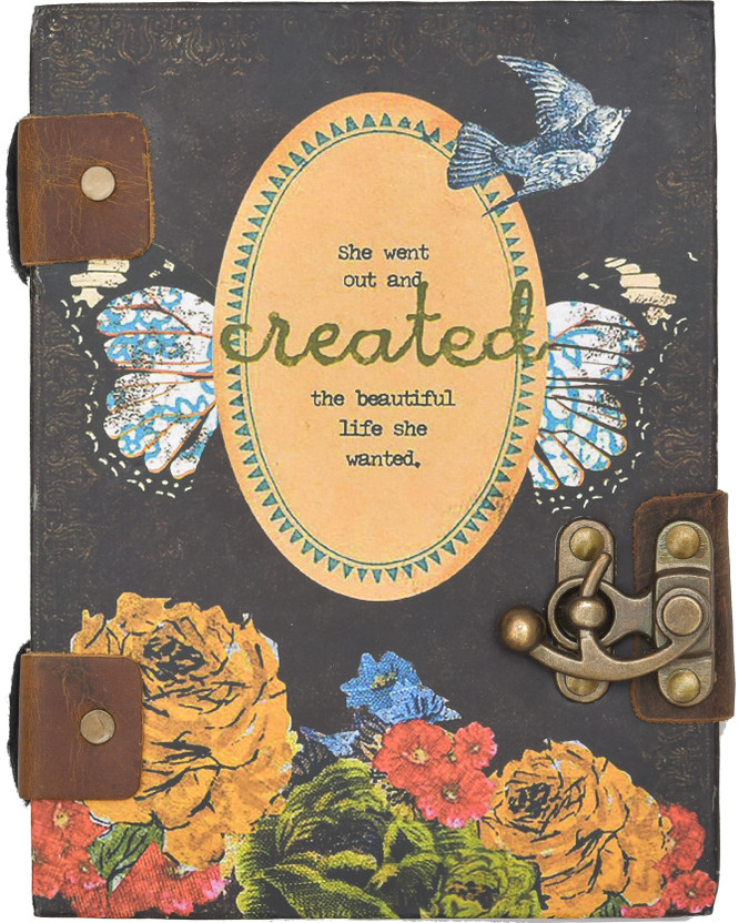 CRAFT CLUB She Went Out Print With 100% Recycled Handmade Paper Regular Diary Un-Ruled 144 Pages(Multicolor)