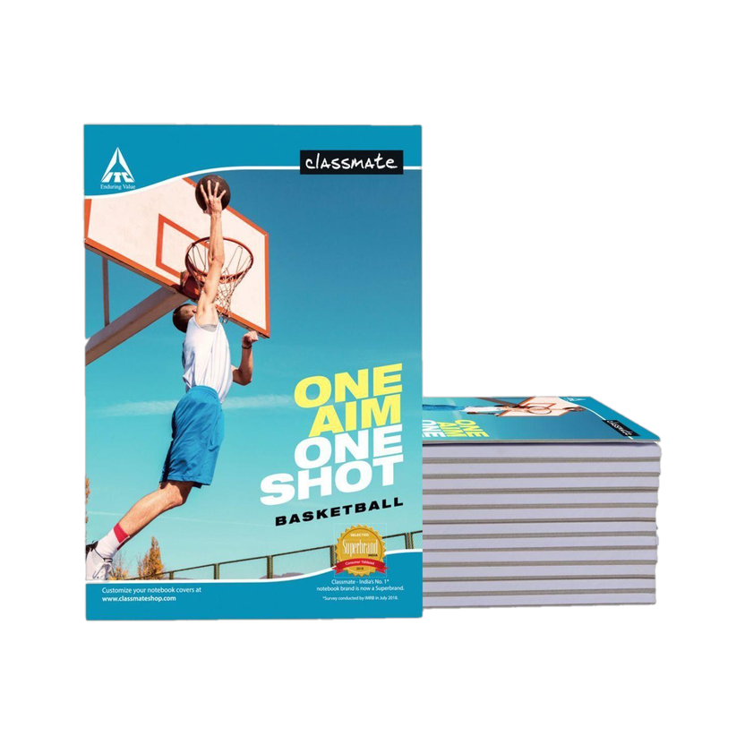 Classmate Longbook A4 Notebook Unruled 140 Pages(Multicolor, Pack of 12)
