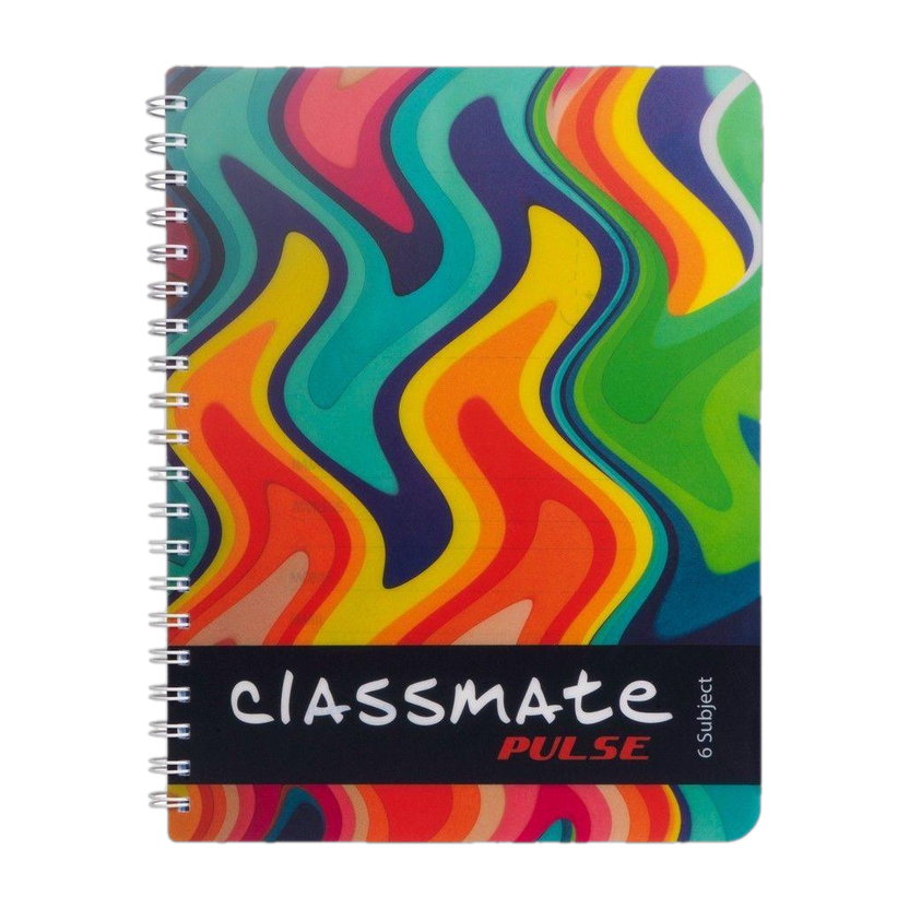 Classmate Pulse Regular Notebook Unruled 300 Pages(Multicolor)