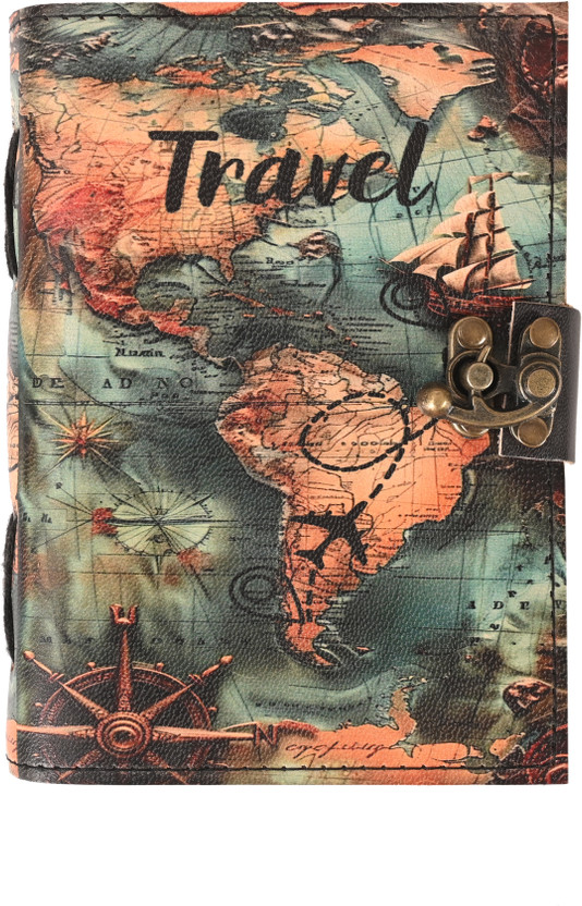 ORHAN ORHAN DIGITAL UV PRINT WITH DECKLE EDGE PAPER AND METAL LOCK A5 Journal UNRULED 200 Pages(Multicolor) - Flipkart Deal