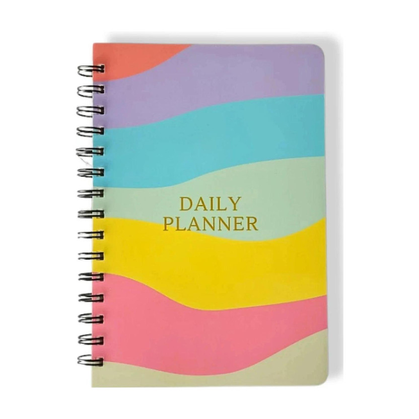 CRAFTOPIX Multi Color Abstract Theme Daily Planner/ Notebook Diary A5 Diary Unruled 176 Pages(Multicolor)