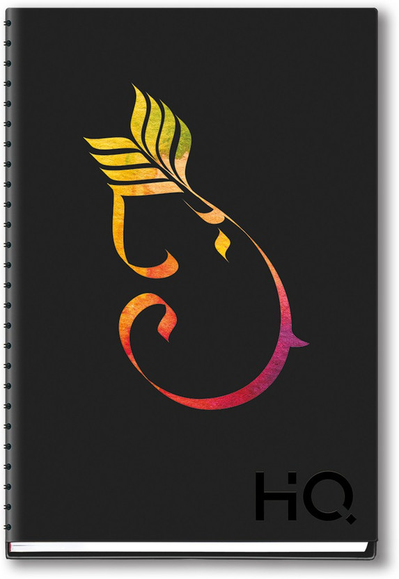 NAVNEET HQ My Notes (A6 Size) - Ganesha Series A6 Notebook Single Ruled 170 Pages(Black)