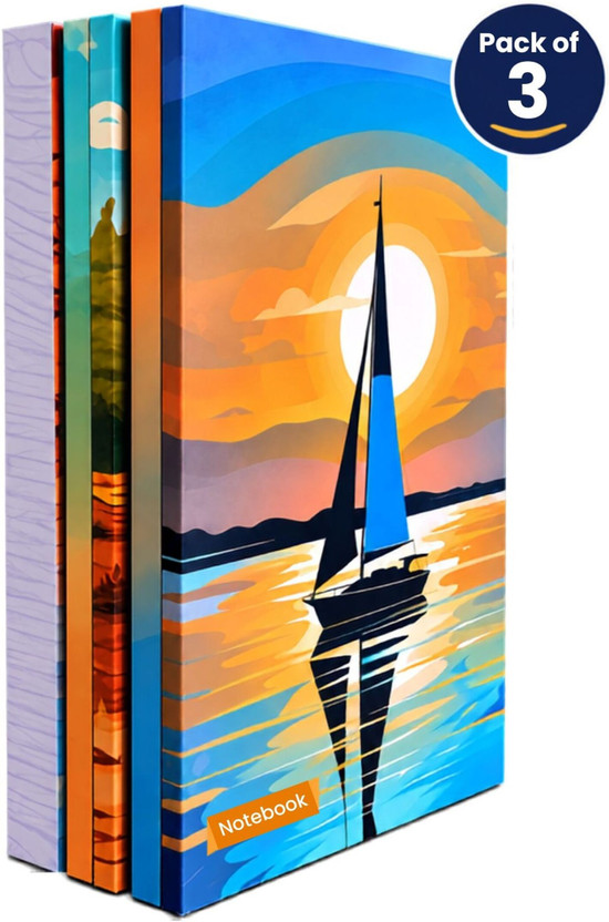 BookForest BookForest Rough Notebook Book-size Notebook Ruled 1500 Pages(Multiple, Pack of 3) - Flipkart Deal