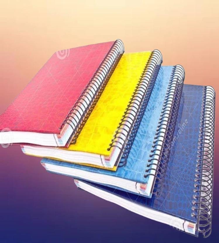 UNIQPAL SPIRAL Notebook A4 Notebook RULED /LINE 200 Pages(Multicolor, Pack of 4)