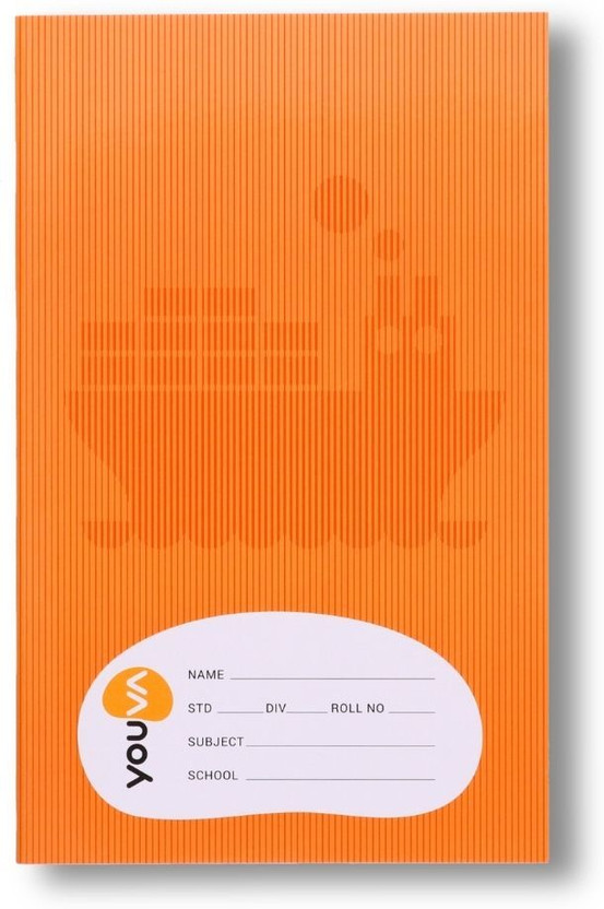 NAVNEET Youva Soft Bound Brown Long Book 17x27 cm Regular Notebook Single Line 172 Pages(Brown, Pack of 6)