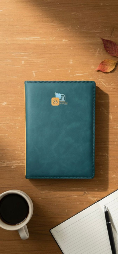 Tylos Bookmark, Dated, Hard Cover B5 Diary College 910 Pages(Dark Green)