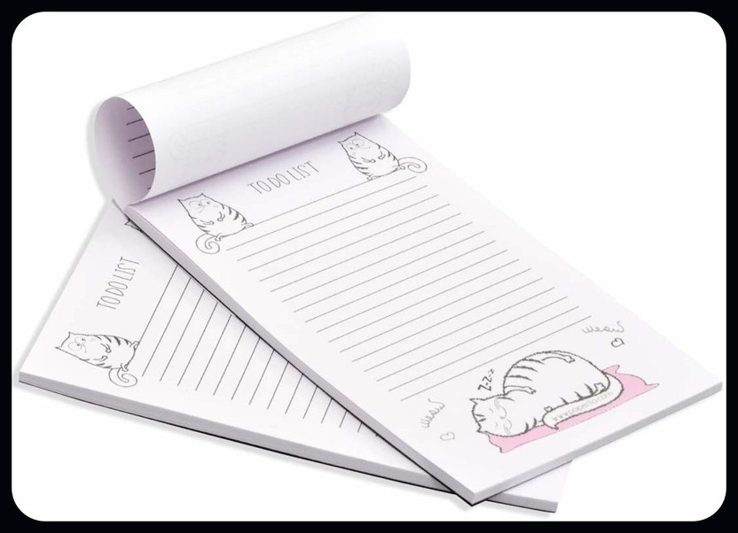 COI Designer Notebook Professional Notepad | Pocket Pads for office , school Pocket-size Note Pad Ruled 50 Pages(White, Pack of 2)
