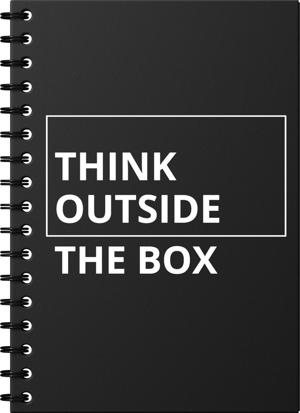 The Papier Ocean Undated Daily Productivity Tracker and Task Organizer A5 Planner/Organizer 80 GSM - 180 Lay Flat - Unique Twin Wiro Binding Design | To do List Ruled 160 Pages(Black - (Think Outside The Box))