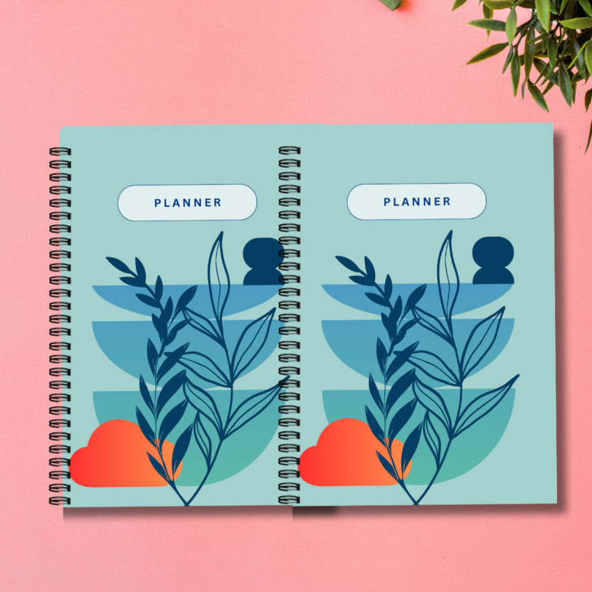 SKILLSET Daily Planner Diary (Pack of 02) – To Do List, Journal Planner & Organizer A5 Planner Ruled 192 Pages(Blue, Pack of 2)